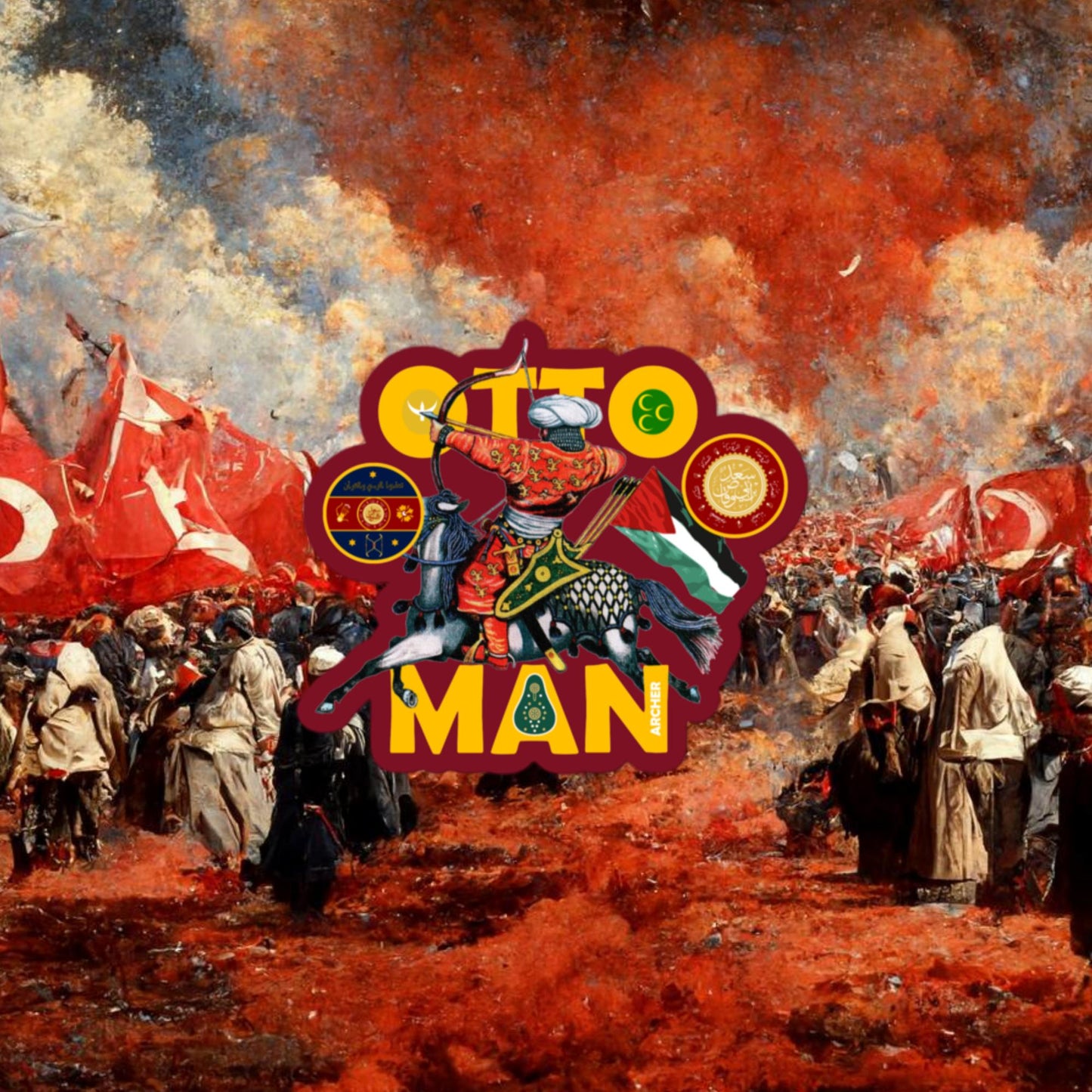 Ottoman Archer - Bubble-free stickers