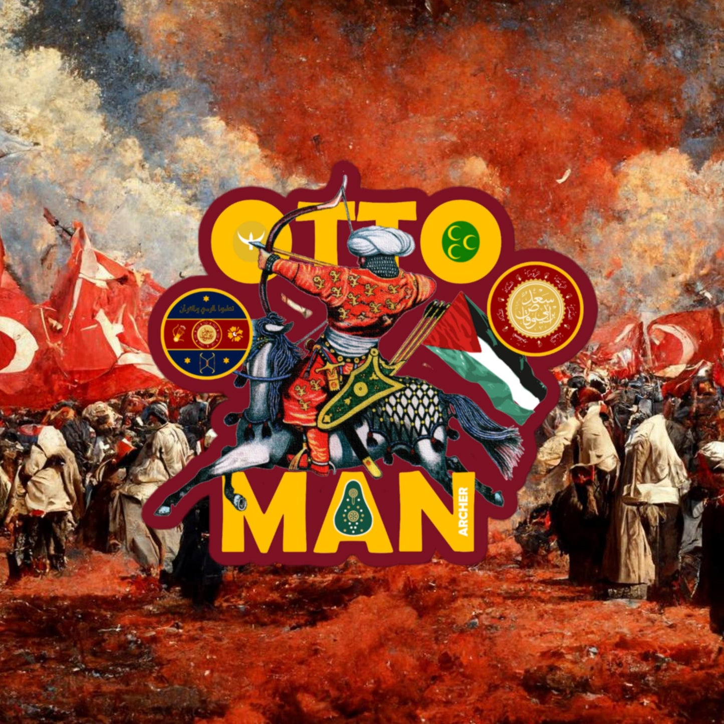 Ottoman Archer - Bubble-free stickers
