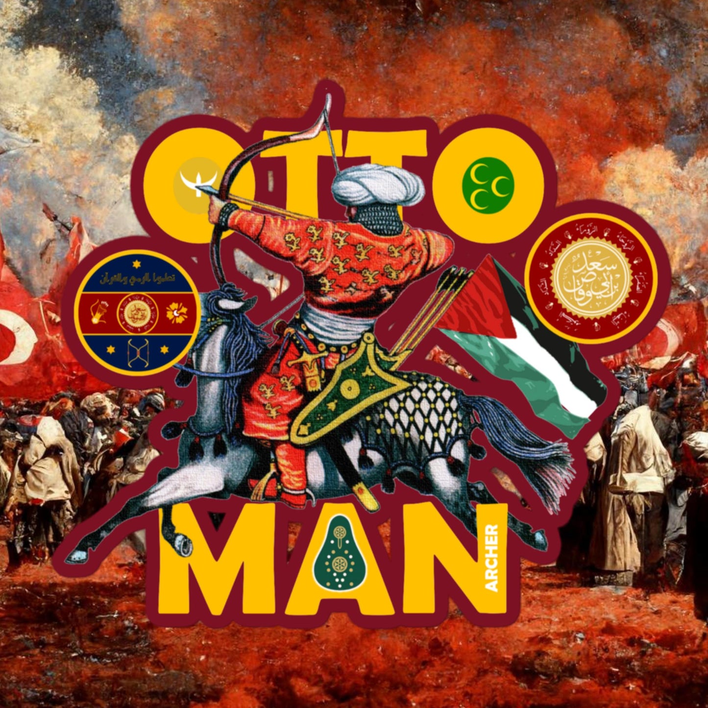 Ottoman Archer - Bubble-free stickers