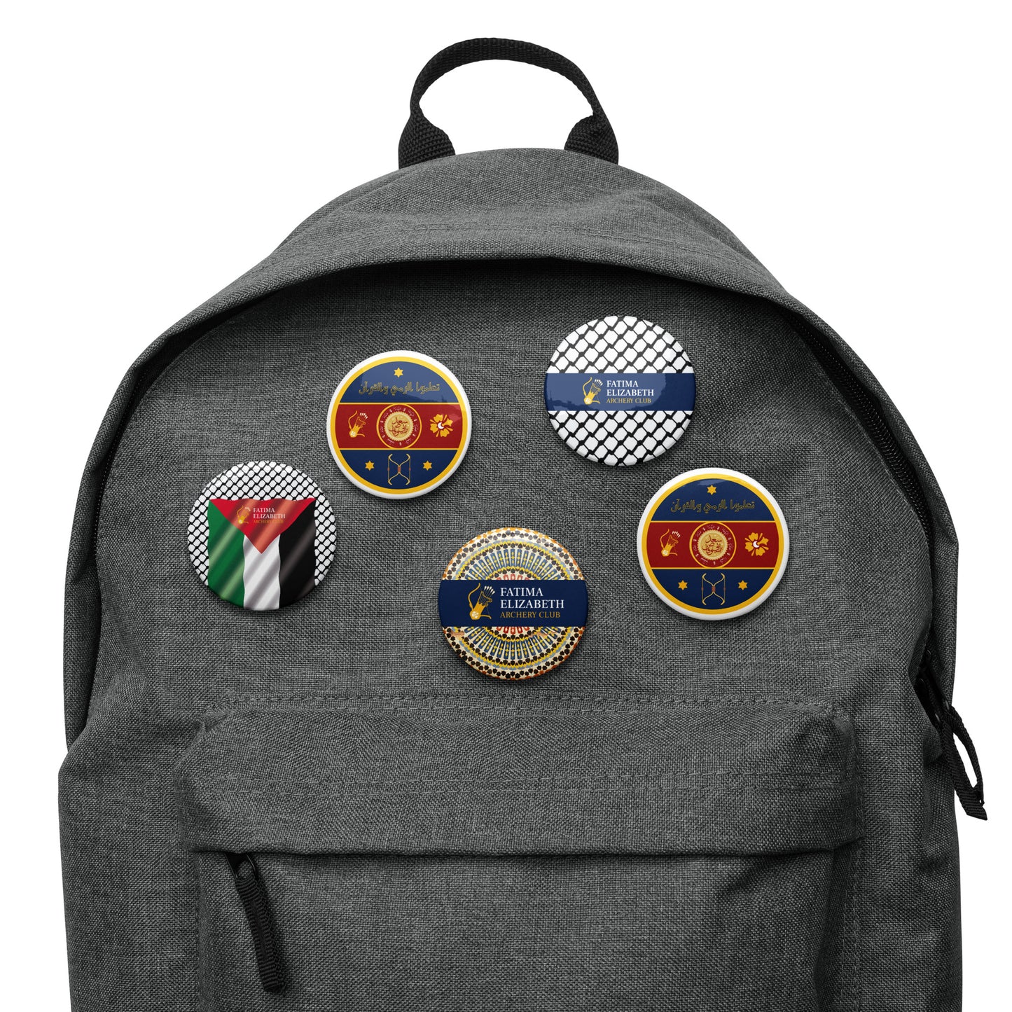 Set of pin buttons with the FEAC Emblem