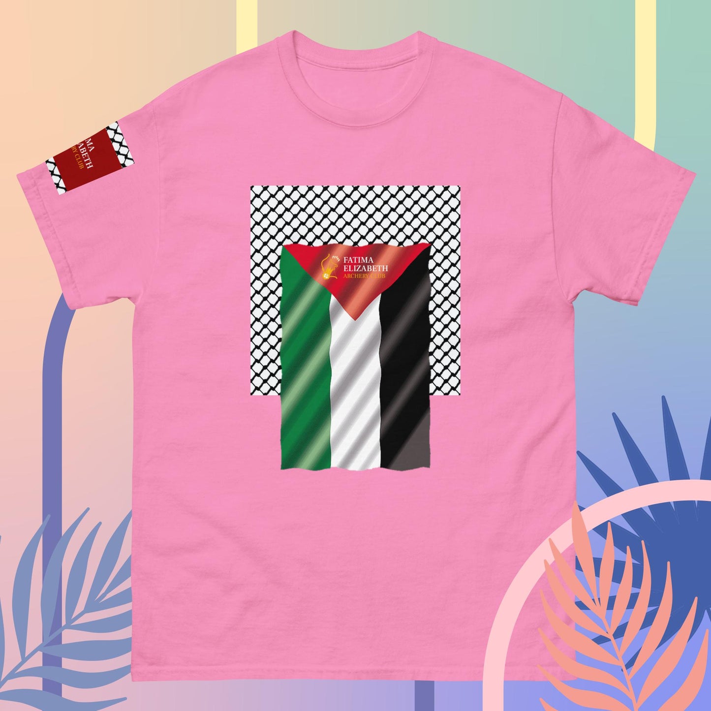 Palestine Flag T-Shirt by Fatima Elizabeth Archery Club - Unite in Style