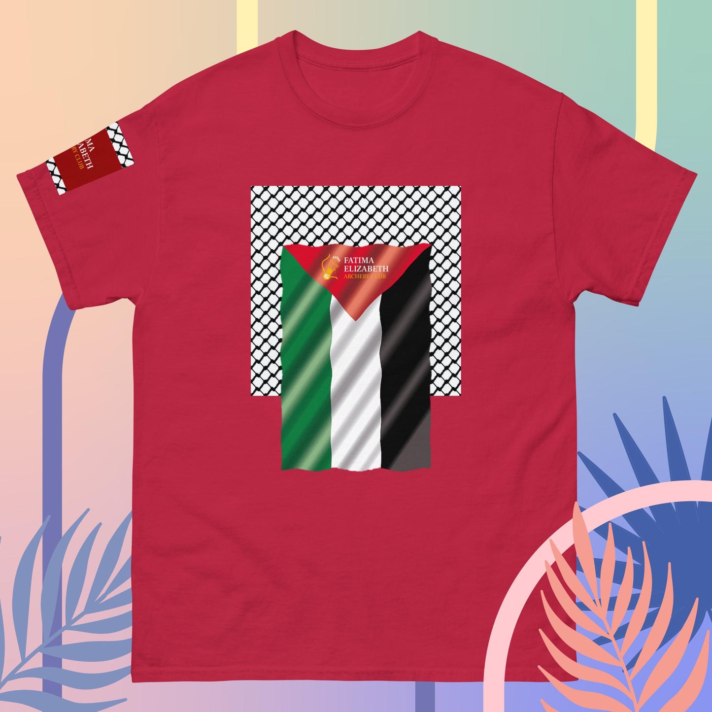 Palestine Flag T-Shirt by Fatima Elizabeth Archery Club - Unite in Style