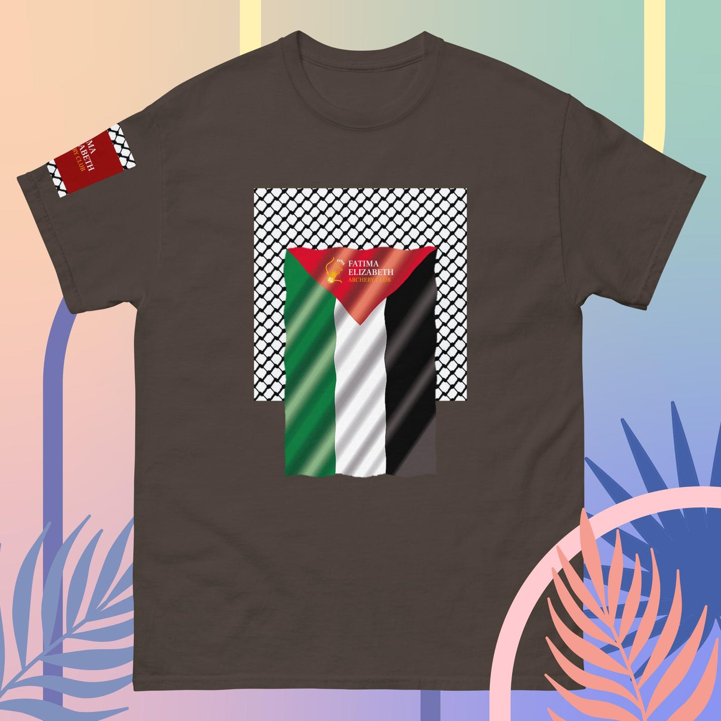 Palestine Flag T-Shirt by Fatima Elizabeth Archery Club - Unite in Style