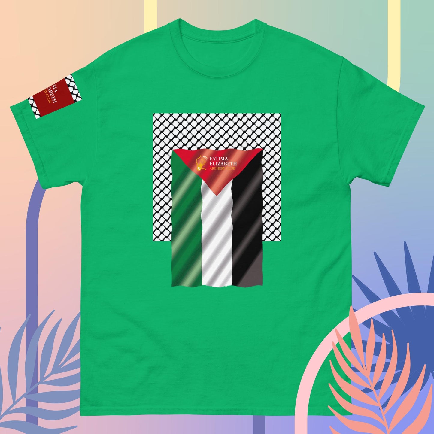 Palestine Flag T-Shirt by Fatima Elizabeth Archery Club - Unite in Style