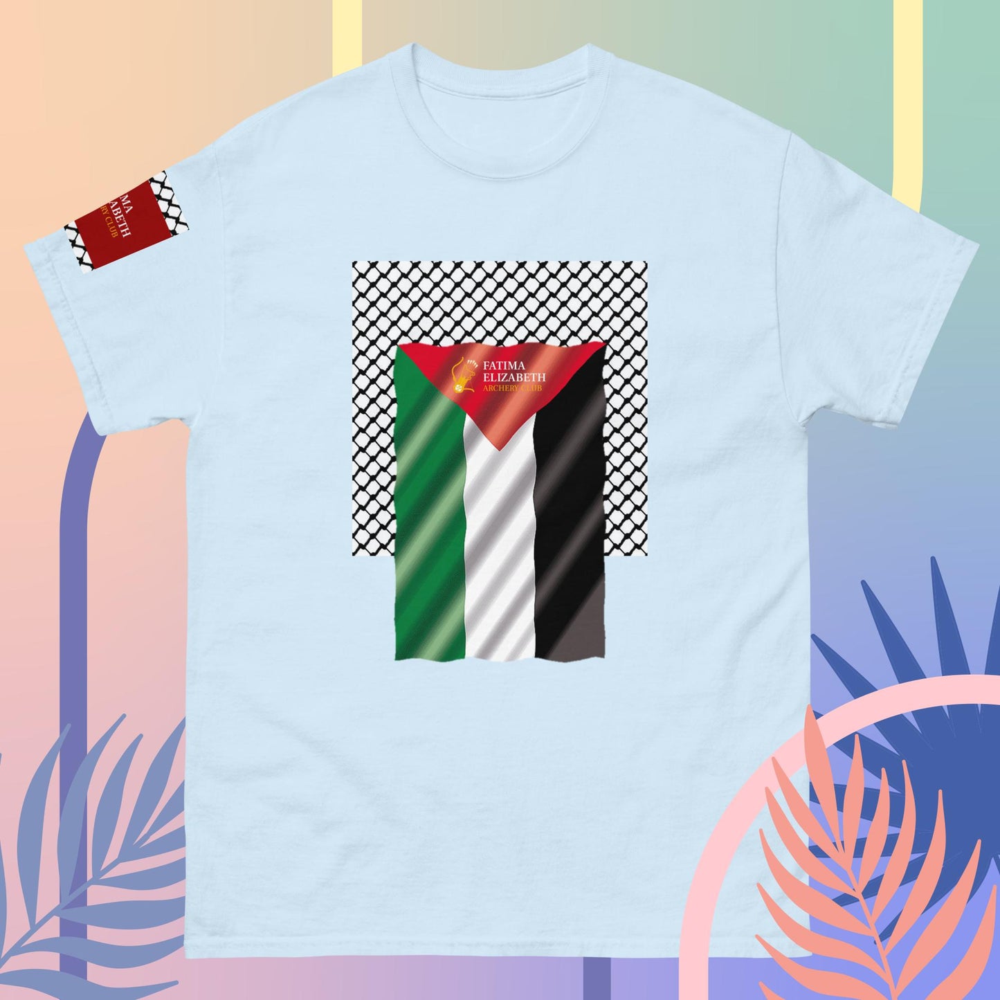 Palestine Flag T-Shirt by Fatima Elizabeth Archery Club - Unite in Style