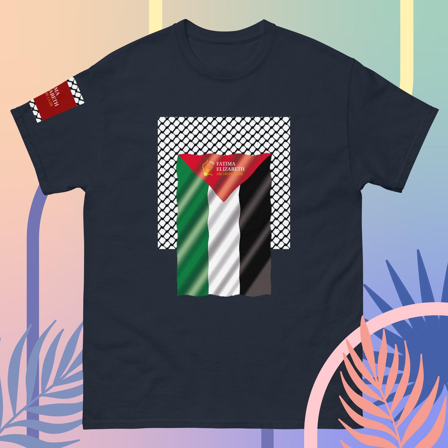 Palestine Flag T-Shirt by Fatima Elizabeth Archery Club - Unite in Style