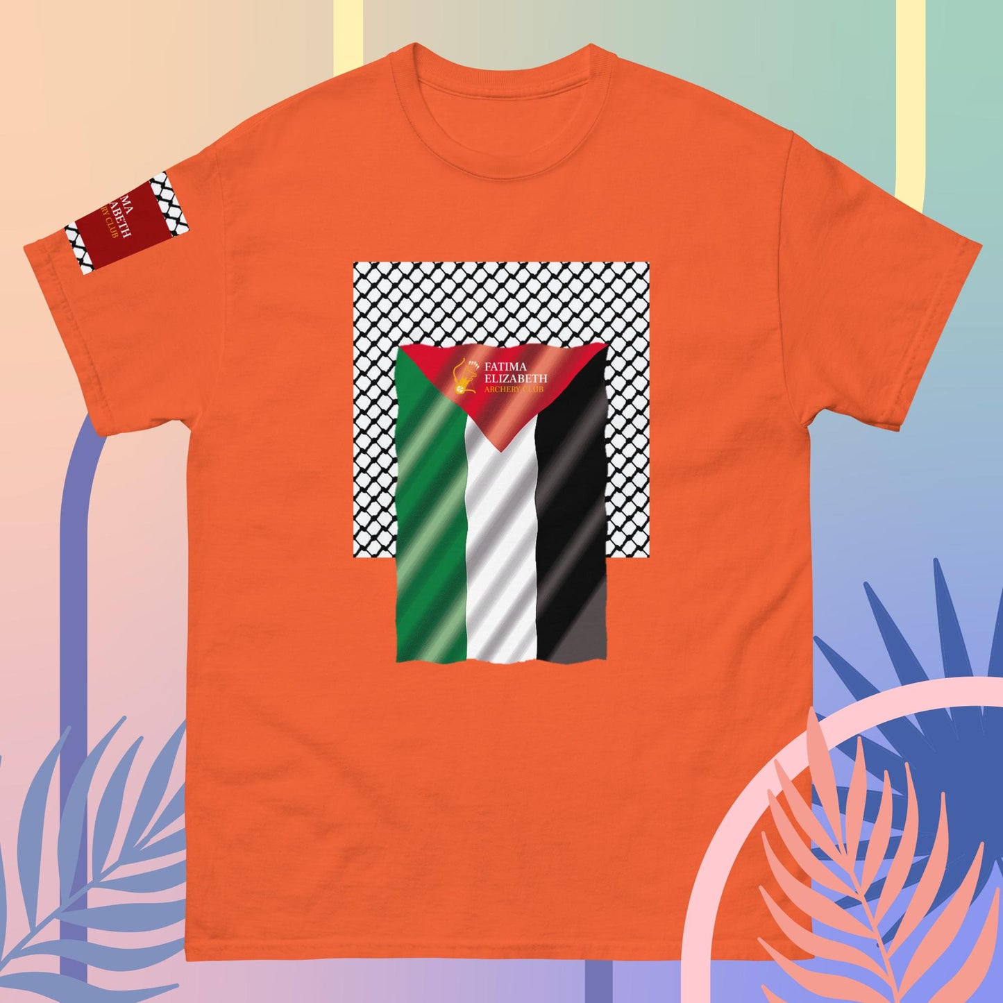 Palestine Flag T-Shirt by Fatima Elizabeth Archery Club - Unite in Style