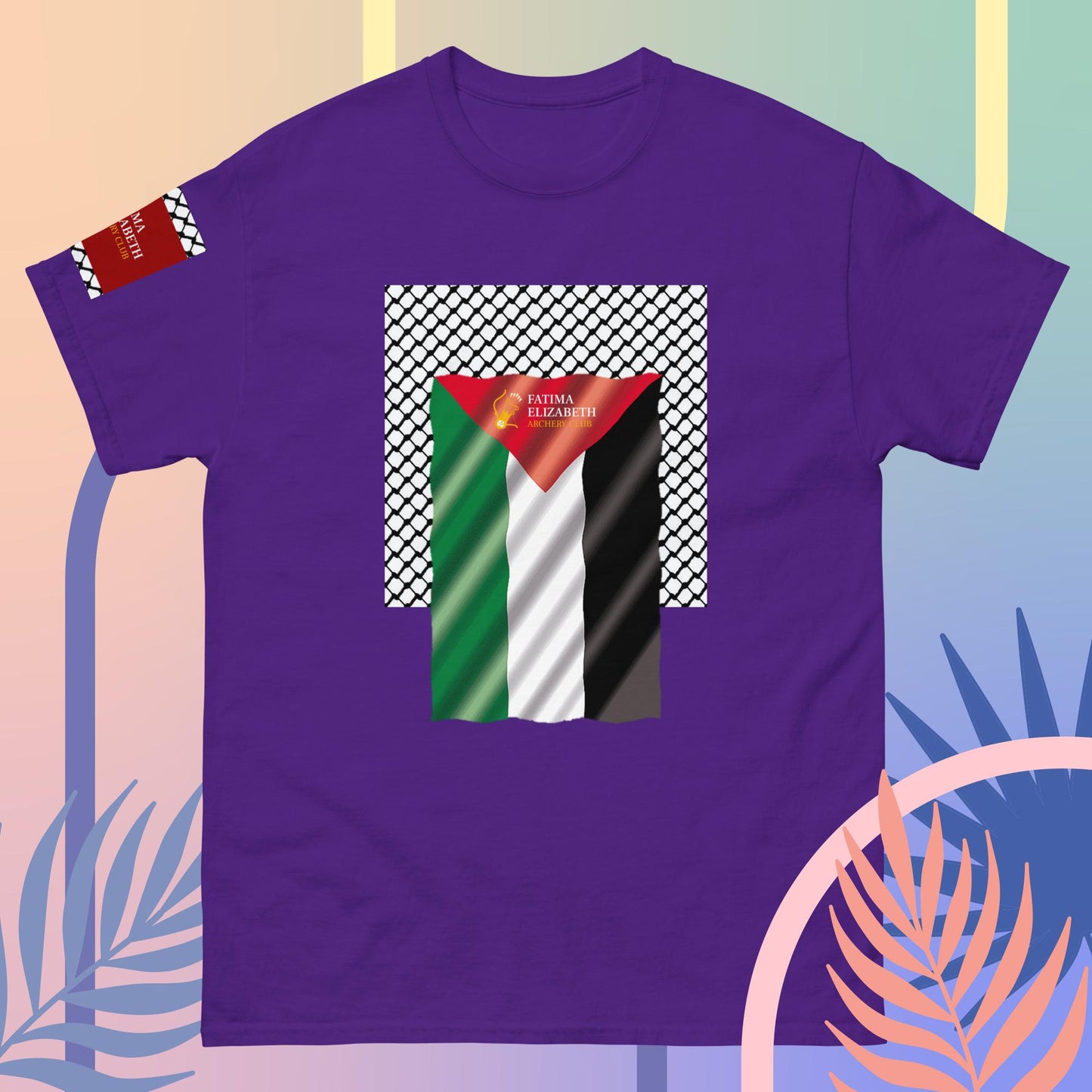 Palestine Flag T-Shirt by Fatima Elizabeth Archery Club - Unite in Style