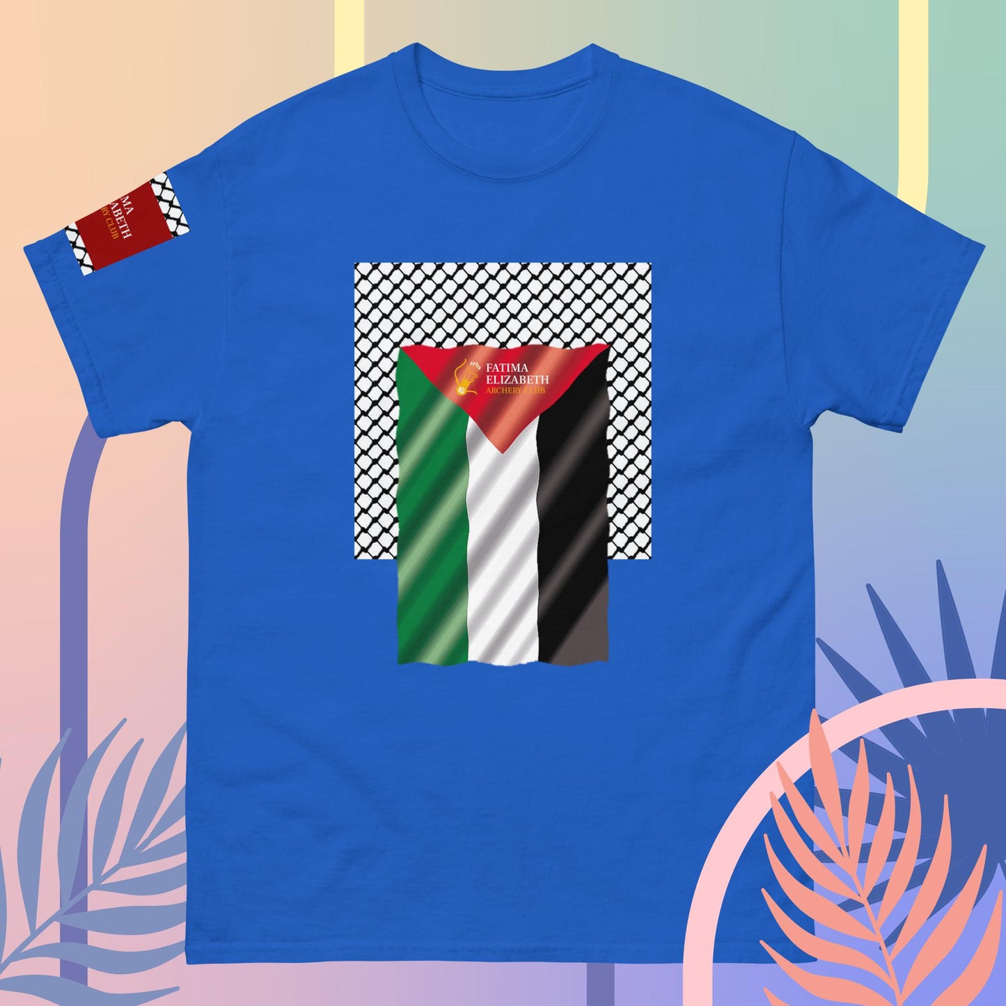 Palestine Flag T-Shirt by Fatima Elizabeth Archery Club - Unite in Style